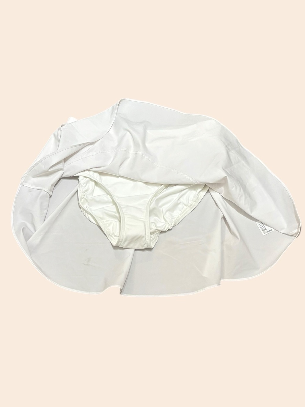 Lands' End White Tiered Pull On Swim Skirt Skort, Size S, NWT - Picture 5 of 7